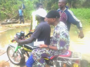 Shameful!! Senator Spotted On Bike In His Hometown In Delta Due To Bad Road(Photos) 2 FB IMG 1508783694376