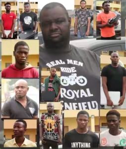 All the yahoo boys arrested by EFCC in Lagos and Abeokuta