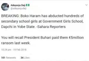 BREAKING!!! Boko Haram Reportedly Abducts Over 100 Secondary School Girls In Yobe (Photos) 3 Boko school2